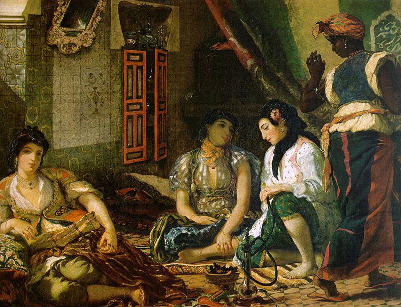 Eugene Delacroix Woman of Algiers in their Apartment oil painting image